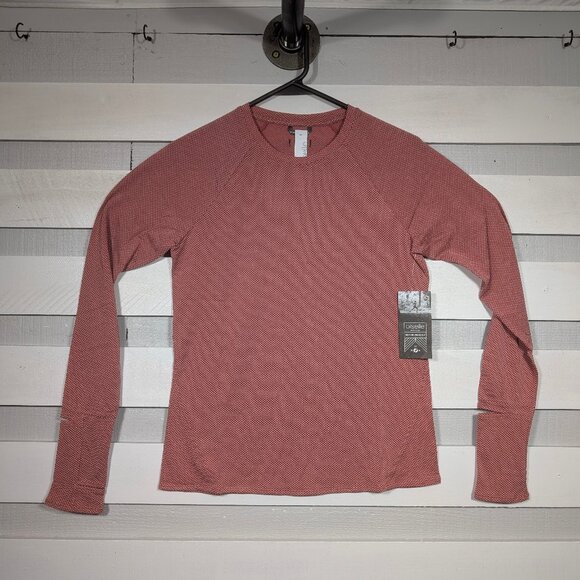 NEW Oiselle Flyout Shirt 6 or 8 Watch View Long Sleeve Running Top Rose Pink S - Picture 3 of 16